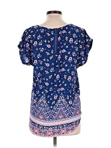 Pink Rose Short Sleeve Blouse (view 2)