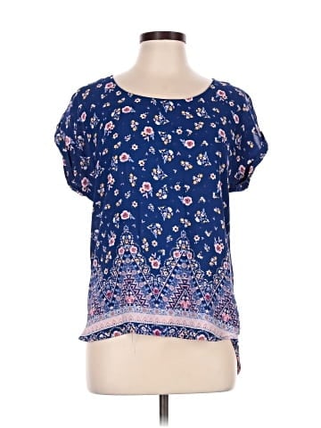Pink Rose Short Sleeve Blouse (view 1)