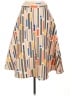 Hutch 100% Polyester Print Tan Casual Skirt Size 10 - photo 2