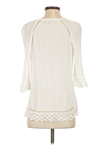 Pale Sky 3/4 Sleeve Blouse (view 2)