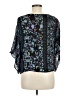 Lovestitch 100% Rayon Blue 3/4 Sleeve Blouse Size M - photo 2