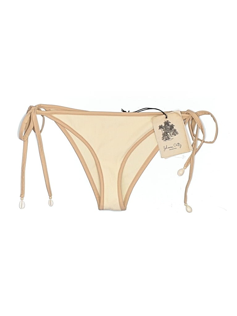 Pre-owned Johanna Ortiz Swimsuit Bottoms In Tan