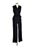 Spense Solid Black Jumpsuit Size 10 - photo 1