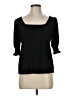 CeCe Black 3/4 Sleeve Top Size M - photo 1