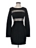 BCBGeneration 100% Polyester Chevron-herringbone Gray Cocktail Dress Size 4 - photo 1