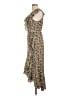 Max Studio Floral Brown Casual Dress Size L - photo 5
