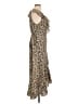 Max Studio Floral Brown Casual Dress Size L - photo 4