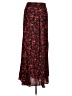 Shein 100% Polyester Floral Red Casual Skirt Size L - photo 1