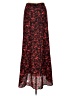 Shein 100% Polyester Floral Red Casual Skirt Size L - photo 2