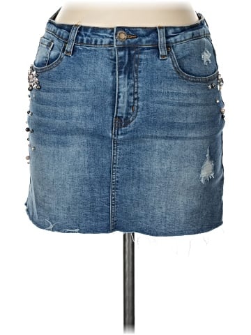 Angel Kiss Denim Skirt (view 1)