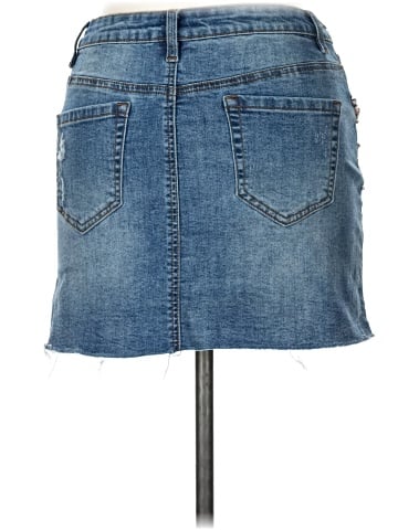 Angel Kiss Denim Skirt (view 2)
