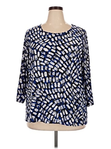 JM Collection 3/4 Sleeve Blouse (view 1)