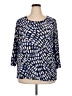 JM Collection Blue 3/4 Sleeve Blouse Size 2X - photo 1