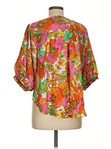 Rose + Olive 3/4 Sleeve Blouse (view 2)