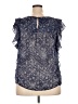 DR2 100% Polyester Blue Sleeveless Blouse Size XXL - photo 2