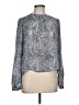 Guess Paisley Gray Long Sleeve Blouse Size L - photo 1