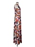 Boston Proper Print Orange Casual Dress Size XS - photo 4