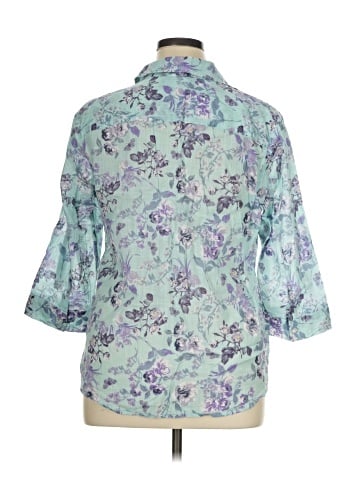 Croft & Barrow 3/4 Sleeve Button-Down Shirt (view 2)