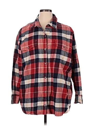 Natural Reflections Long Sleeve Button-Down Shirt (view 1)