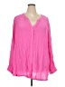 Terra & Sky 100% Polyester Pink Long Sleeve Blouse Size 3X - photo 1
