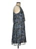 H By Halston 100% Polyester Animal Print Blue Cocktail Dress Size 6 - photo 4
