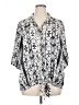 Karen Kane Silver 3/4 Sleeve Blouse Size XL (estimated) - photo 1
