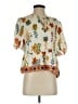 CeCe Ivory Short Sleeve Blouse Size S - photo 1