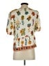 CeCe Ivory Short Sleeve Blouse Size S - photo 2