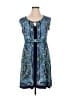 Apt. 9 Paisley Blue Casual Dress Size XL - photo 1