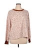 Lou & Grey Animal Print Orange Pullover Sweater Size XL - photo 1
