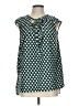 Merona Teal Sleeveless Blouse Size L - photo 1