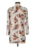 rue21 100% Polyester Floral Gray 3/4 Sleeve Blouse Size S - photo 2