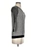 Ann Taylor LOFT 100% Cotton Houndstooth Gray Pullover Sweater Size S - photo 4