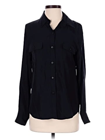 Joe's Jeans Long Sleeve Silk Top (view 1)