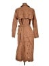 Express 100% Cotton Brown Trenchcoat Size M - photo 2