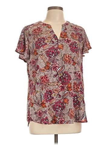 Maurices Short Sleeve Blouse (view 1)