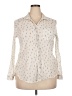 Eddie Bauer Print Ivory 3/4 Sleeve Blouse Size 2XL - photo 1