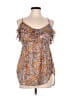 Lily White 100% Polyester Orange Sleeveless Blouse Size L - photo 1