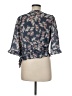 Sienna Sky 100% Polyester Floral Blue 3/4 Sleeve Blouse Size M - photo 2