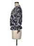 Sienna Sky 100% Polyester Floral Blue 3/4 Sleeve Blouse Size M - photo 5
