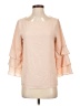 Calvin Klein 100% Polyester Pink 3/4 Sleeve Blouse Size P (petite) - photo 1