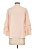 Calvin Klein 100% Polyester Pink 3/4 Sleeve Blouse Size P (petite) - photo 2
