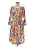 Love Print Orange Casual Dress Size M - photo 1