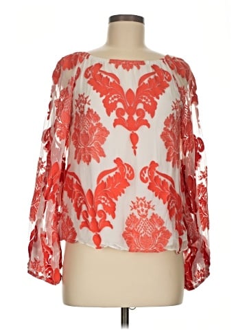 Alexis 3/4 Sleeve Silk Top (view 1)