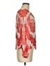 Alexis 100% Silk Pink Orange 3/4 Sleeve Silk Top Size M - photo 4