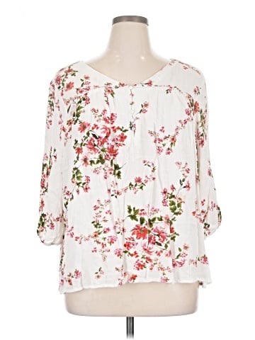 Skies Are Blue 3/4 Sleeve Blouse (view 1)