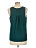 Market and Spruce 100% Polyester Floral Teal Sleeveless Blouse Size L - photo 2