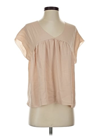 Joie Short Sleeve Silk Top (view 1)