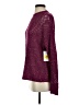 Jessica Simpson Metallic Burgundy Pullover Sweater Size XS - photo 5