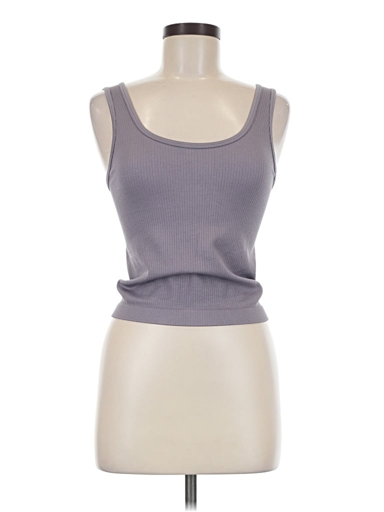Pre-owned A New Day Tank Top Gray Strapless Neckline Tops